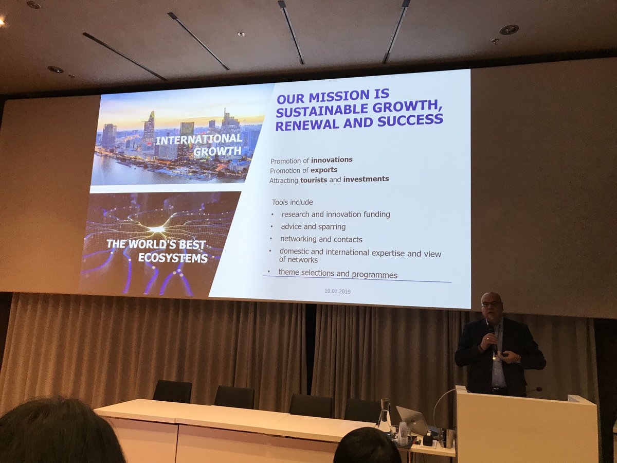 SeppalaEero's tweet photo. Business Finland year kick-off. Food export will grow. Packages play important role in business growth. https://t.co/zzH3PkRi6a