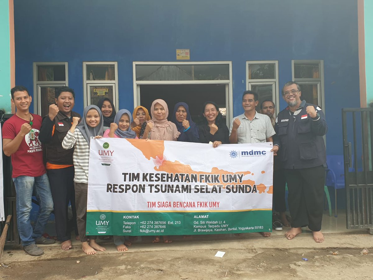 Tim MDMC/UMY Beri Layanan Kesehatan Gratis Untuk Korban Tsunami Lampung Selatan umy.ac.id/alumnus-hi-umy…