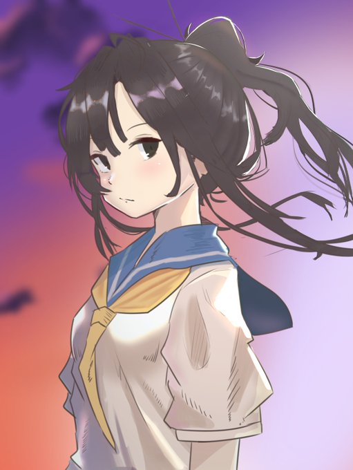ポニーテールのtwitterイラスト検索結果 古い順