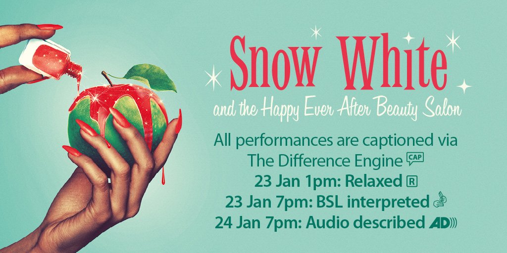 TRPlymouth's tweet image. 🍎 Access for all!
🍏 Tue 22 - Sat 26 Jan

To book the access performances, please contact Box Office in-person or call 01752 267222. Head to bit.ly/AccessTRP to see our great list of accessible performances coming up this year!

@inthewrongcrowd