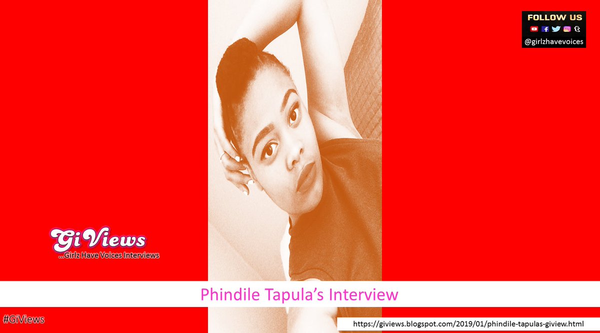 girlzhavevoices's tweet photo. https://t.co/0B1yef2SH5

Our 1st 2019 GiView @_Phindile_ #girlzhavevoices #giviews #interview #social #socialmedia #youth #youthskills #youthempowerment #socialentrepreneurship #empoweringwomen #oprahwinfreyleadershipacademy #oprah #judydlamini #zanelembeki #leadership https://t.co/ZjyHpaiw9c