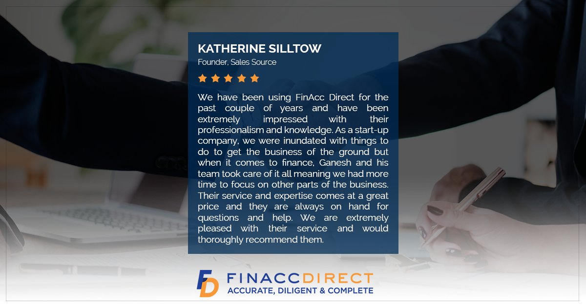 FinAccDirect's tweet photo. Switching accountants doesn't need to be a hassle. Like everything, we make it really easy!

#FinAccdirect #FiveStars #Review #Accountants #ThursdayMotivation https://t.co/REKsjEu6ZO