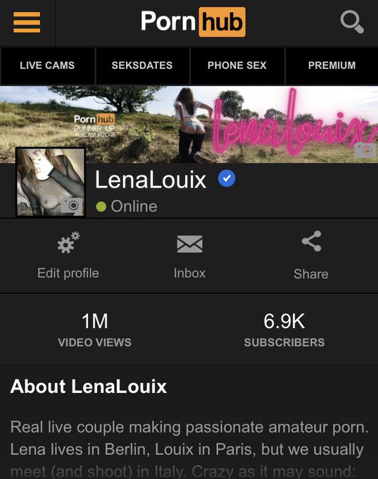 Good morning Twitter! Thank you for 1 million views @Pornhub 😍 Makes cold January mornings more bright<a href="/tag/lenalouix"class="tags"><span>#lenalouix</span></a><a href="/tag/passionforporn"class="tags"><span>#passionforporn</span></a>
