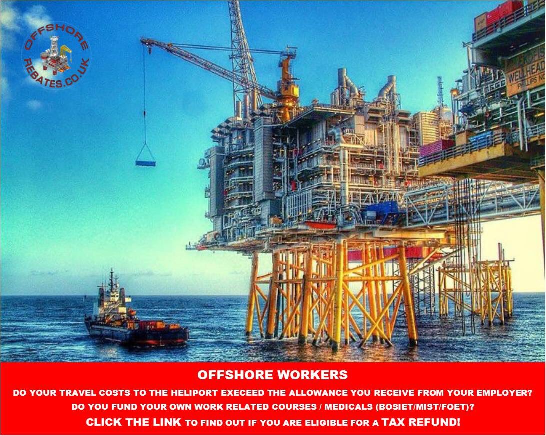 offshorerebates's tweet photo. Offshore Workers - If you pay for your own travel to the heliport, or any medicals/courses (BOSIET, MIST or FOET), click https://t.co/vKI6BXvXpA to claim a Tax Refund against your expenditure.

#oilandgas #oilandgaslife #oilandgasindustry #taxrefund #offshoredrilling https://t.co/5wkZqdTykJ