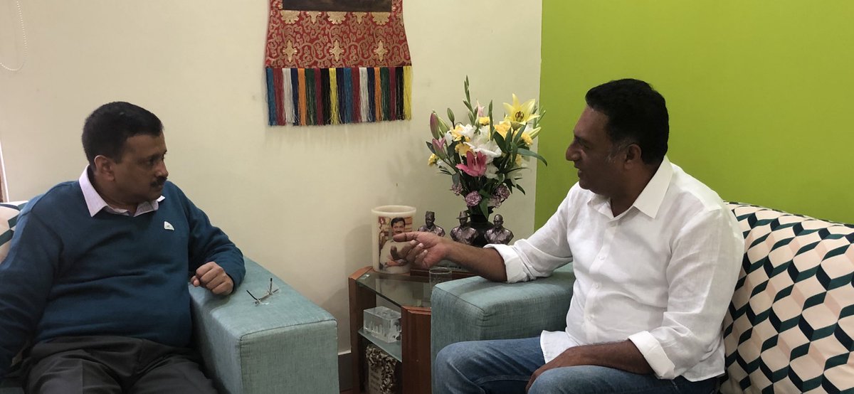 Met delhi CM @ArvindKejriwal thanked him and @AamAadmiParty for the support in my political journey. Discussed and requested to share various ways to address issues which his team has commendably done.. #bengalurucentral #citizensvoice in parliament #justasking in parliament too