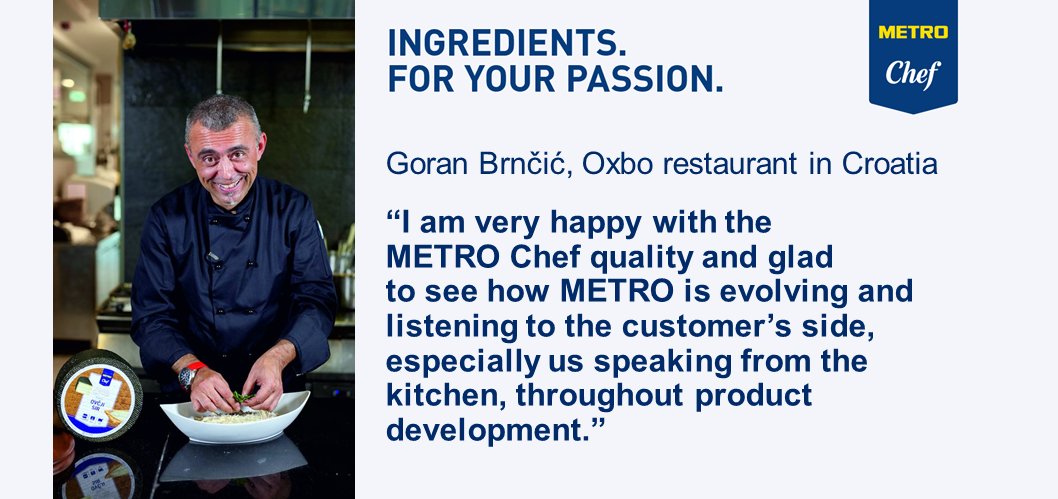 METRO_News's tweet image. The culinary maestro Goran Brnčić  from Zagreb, Croatia 🇭🇷shares about #METROChef #chefcommunity /mf