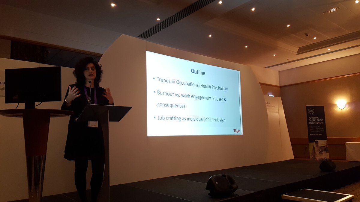 ea_ohp's tweet photo. As part of the new MoU, we sponsor a keynote at @DOPConference. This year, @EDemerouti presents the inaugural #ohpsych lecture: Occ Health Psych in action: Moving from burnout to proactive job design https://t.co/VnN0PMac1m