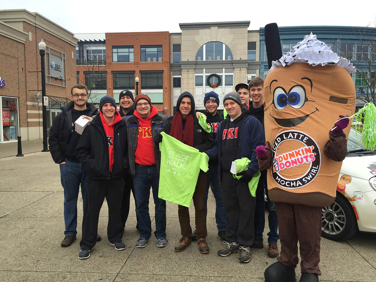 On This Day 1999: Tau-Phi (<a href="/TKE_Pitt/">TKE at Pitt</a>) at University of Pittsburgh was founded. Tau-Phi Tekes at St. Jude Give Thanks Walk November 2014.