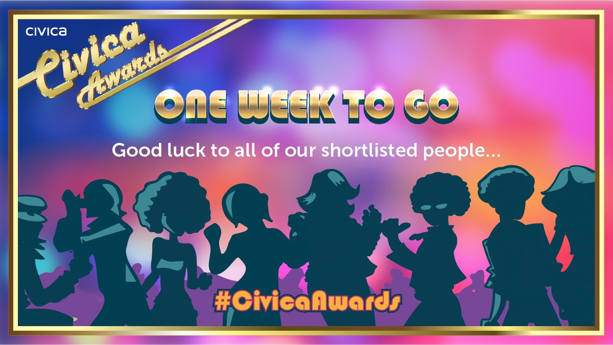 CivicaUK's tweet photo. This time next week we'll be warming up for the Civica annual #employee awards, this year with a 1970s disco theme! We'd like to wish all of our shortlisted people and teams the best of luck on the night... https://t.co/EgWf8UfxFw #CivicaAwards #ourpeople #events #culture https://t.co/ZaT7F2qc1n