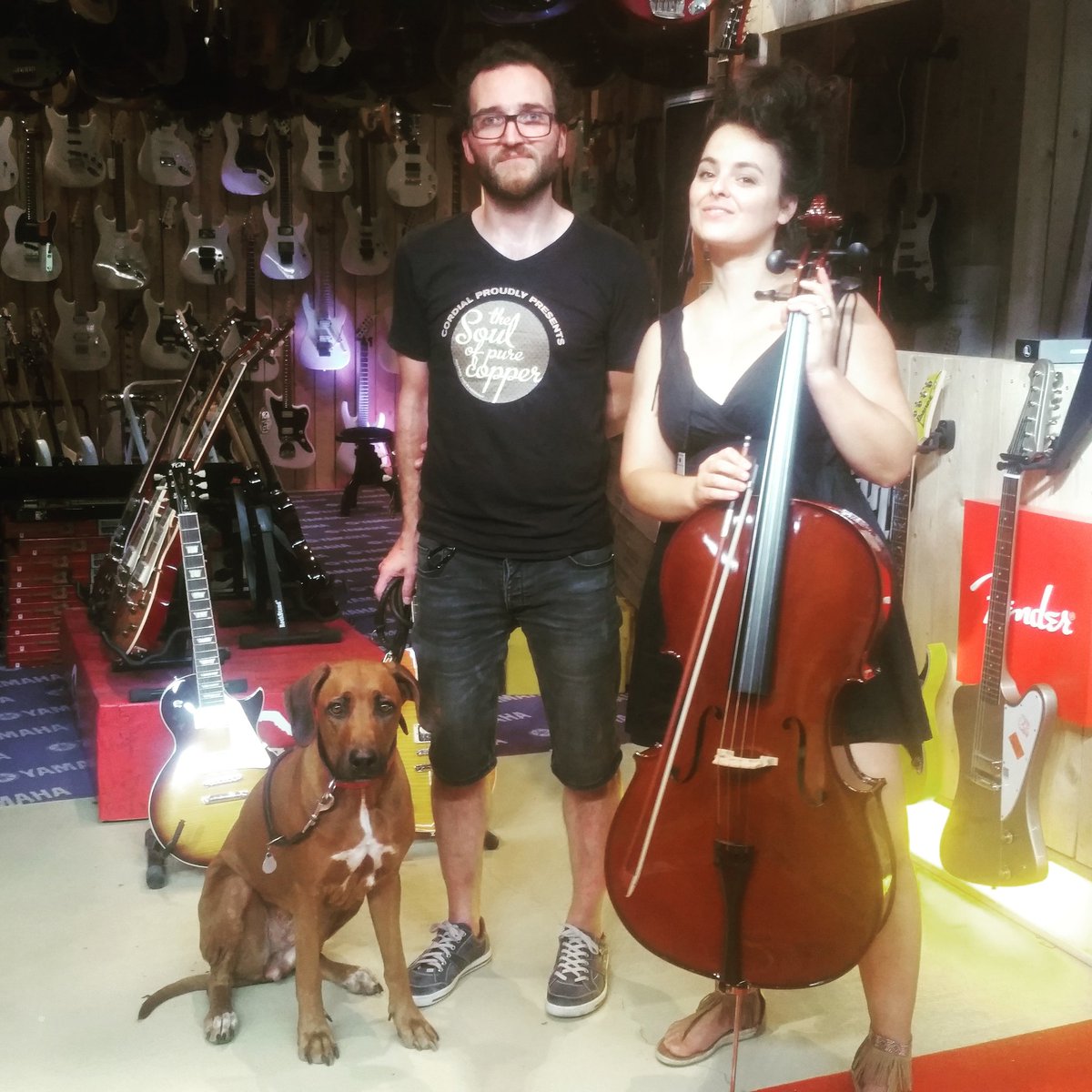 MarionFiedlerTN's tweet photo. I get to play again today 😊😊😊😊 

If you hear some funny noises today pls mind me. 😊 just trying new things. 

Yay. With this beautiful instrument...

#hoefner #cello ❤

XXO.
Marion

PS. Anyone on here plays the cello? 😄 https://t.co/cgYcYkMmmi