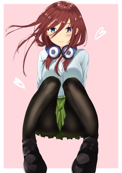 ReciaさんがTwitterに投稿した中野三玖(五等分の花嫁)のイラスト。