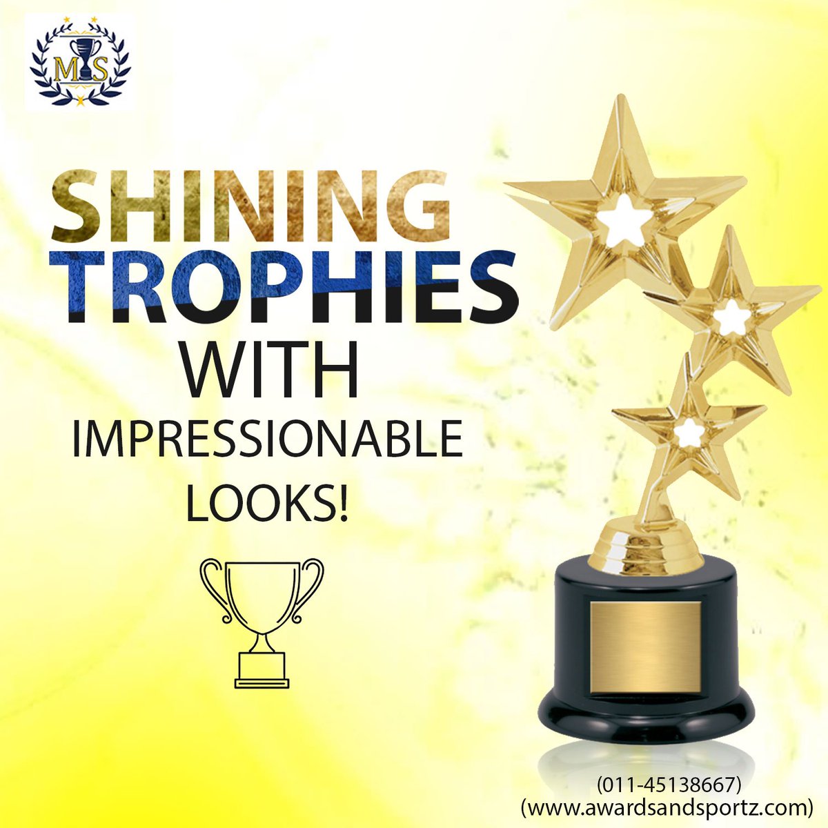 Shining #Trophies with Impressionable Looks!

Order now: awardsandsportz.com

#Trophies2019 #Schooltrophies #TrophiesOnline #Onlinetrophies #Metaltrophies