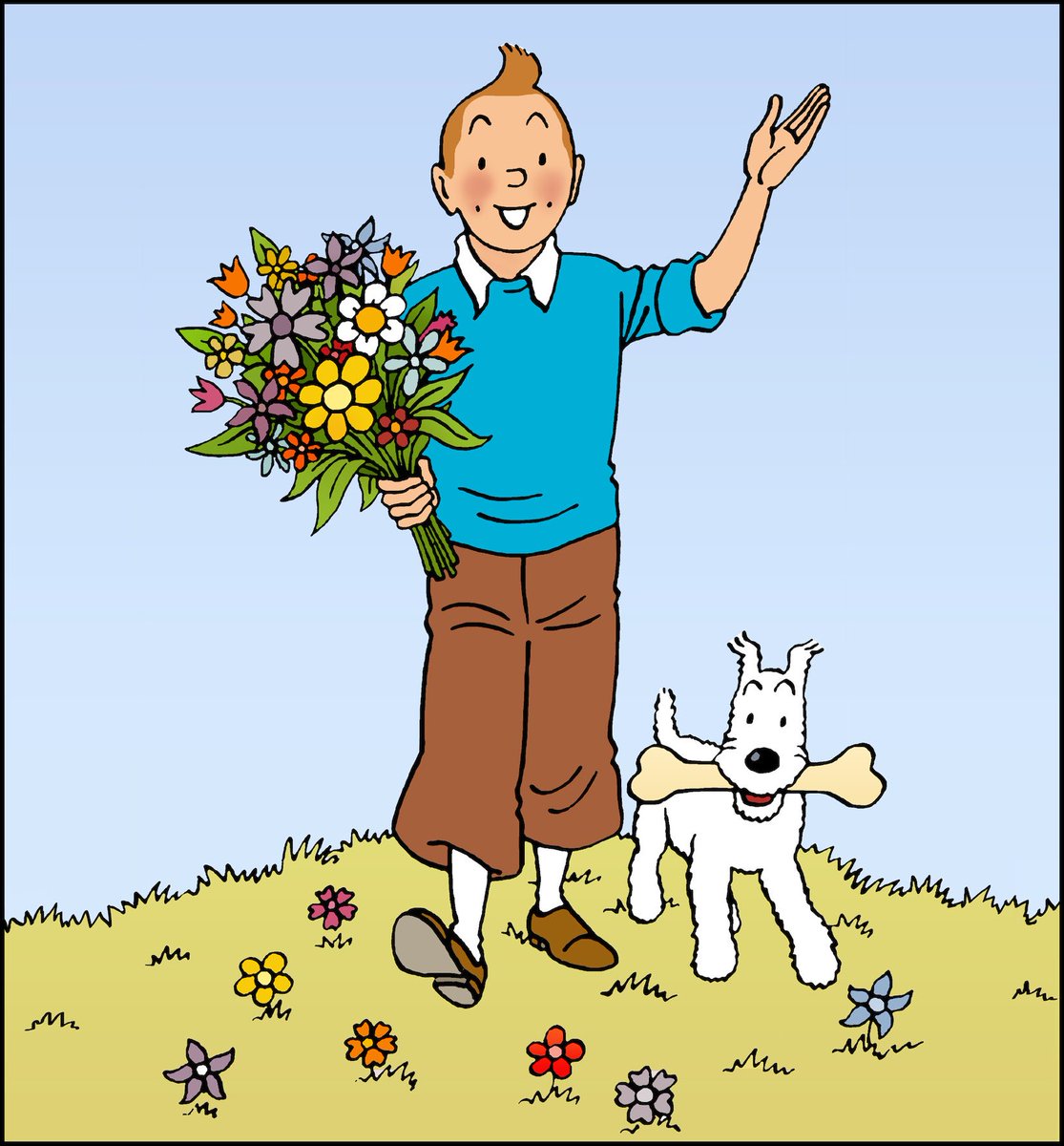 Tintin Signe Herge Joyeux Anniversaire Tintin 90 Ans 1942 Dessin Realise Pour Une Carte Postale Tintin Herge