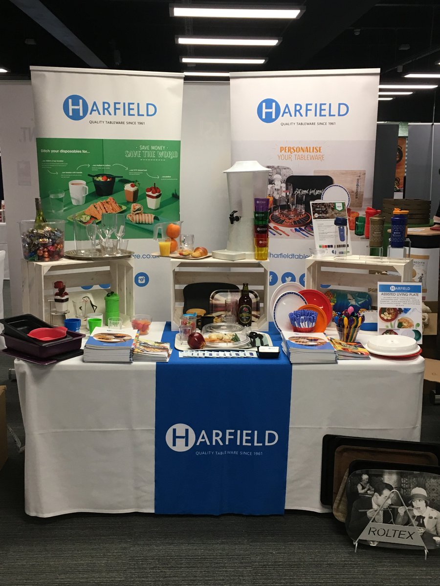 Harfield1's tweet photo. All set up &amp; ready to go for the Southern @BidfoodUK Festival at Farnborough International Exhibition &amp; Conference Centre. #bidfoodfestival #bidfood #tableware #foodie #barware #healthcare #kidsdining #harfieldcoffeecup #greentableware #hydrationmatters
https://t.co/qEDOEoAlQV https://t.co/4d3QgnDARz
