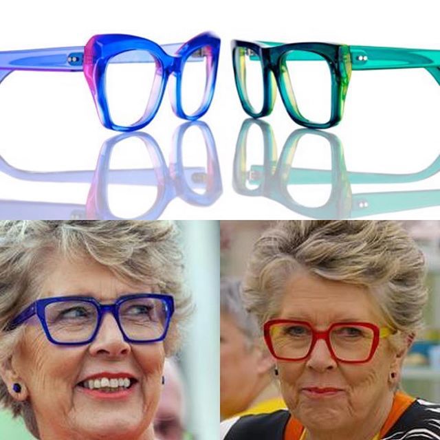 eyeworks2020's tweet photo. Would you wear glasses like Prue Leith from Great British Bake Off? We are off to see the collection this weekend. #eyeworksoptical #gbbo #prueleith #100optical https://t.co/qHQxsfmrog https://t.co/dwiRkKlawG