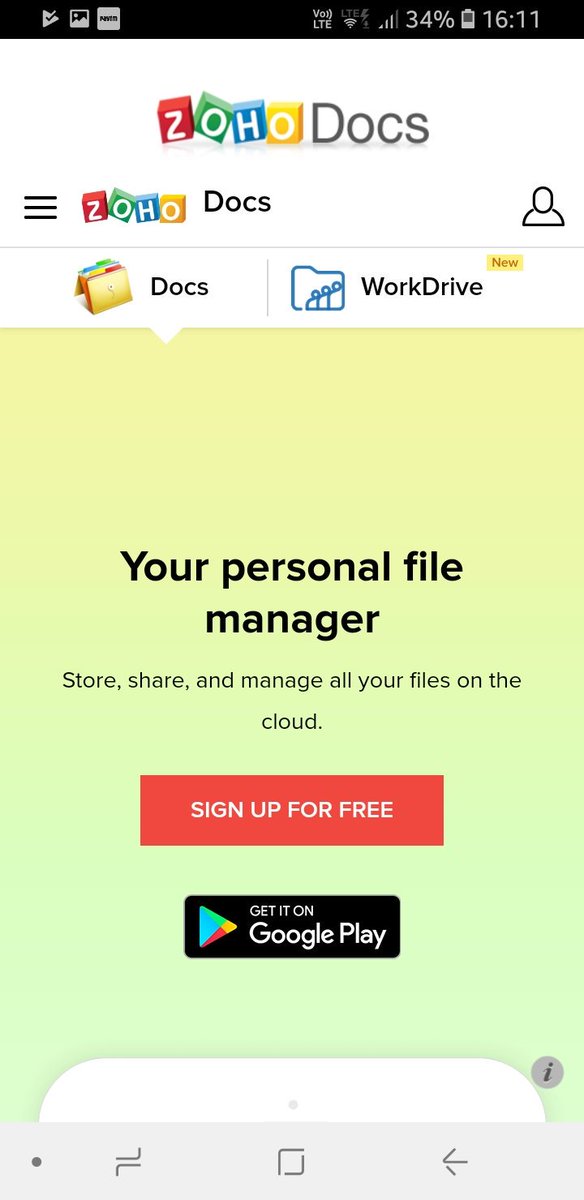 sanmansp's tweet image. @zoho @zohocares Zoho Docs Android app is not working..after installation it brings this screen...you uploaded the wrong app on @GooglePlay #zohodocs #mobileapplication #problem #android