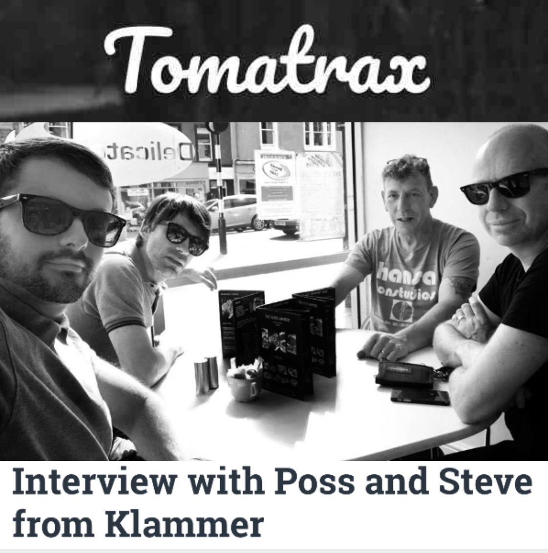 Australia's @Tomatrax speaks with Poss and Steve Whitfield of @KLAMMERband about their new album 'You Have Been Processed', being compared to #XTC and #GangofFour, songwriting, and Steve's lively career as producer of such bands as @TheCure & #TheMission ~ goo.gl/WszdQZ