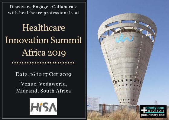 Plus91 (@plus91) on Twitter photo Don't forget to mark your calendar's for the #Healthcare #Innovation Summit Africa 2019 which presents the latest healthcare technologies and showcasing their practical application and integration into existing healthcare infrastructure. #HISAfrica2019 <a href="/HISummitAfrica/">Healthcare Innovation Summit Africa</a> Don't forget to mark your calendar's for the #Healthcare #Innovation Summit Africa 2019 which presents the latest healthcare technologies and showcasing their practical application and integration into existing healthcare infrastructure. #HISAfrica2019 <a href="/HISummitAfrica/">Healthcare Innovation Summit Africa</a>