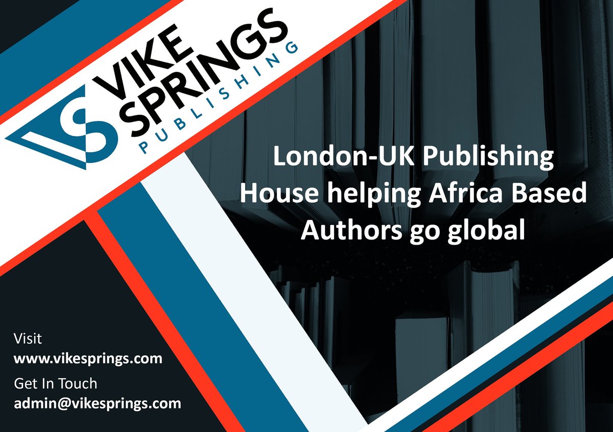 victorkwegyir's tweet photo. Sign UP NOW!
E: admin@vikesprings.com
W: https://t.co/pEVlO3LmBE
#Book #Books #BookPublishing #BookEditing #BookDesign #BookMarketingChat #authors #BookFormating #BookLayout #HybridPublishing #AfricanWriters #authorsofinstagram #publishing #SelfPublishing #PublicationDay https://t.co/GYa0pPcFlw