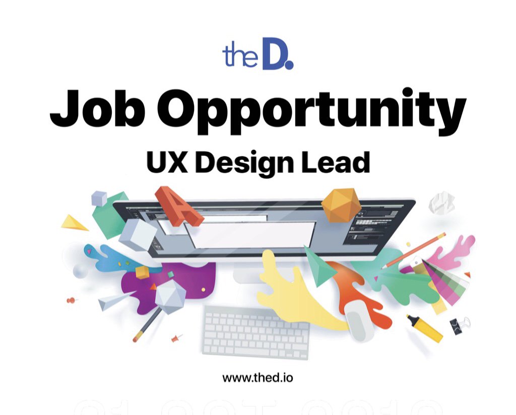 theddot's tweet image. We are looking for an experienced #Design Lead to join our international team in creating game-changing products. Apply today: thed.io/#/career/1

#job #jobopportunity #designlead #theDdot #Egypt #techjob #UX #UI #designthinking