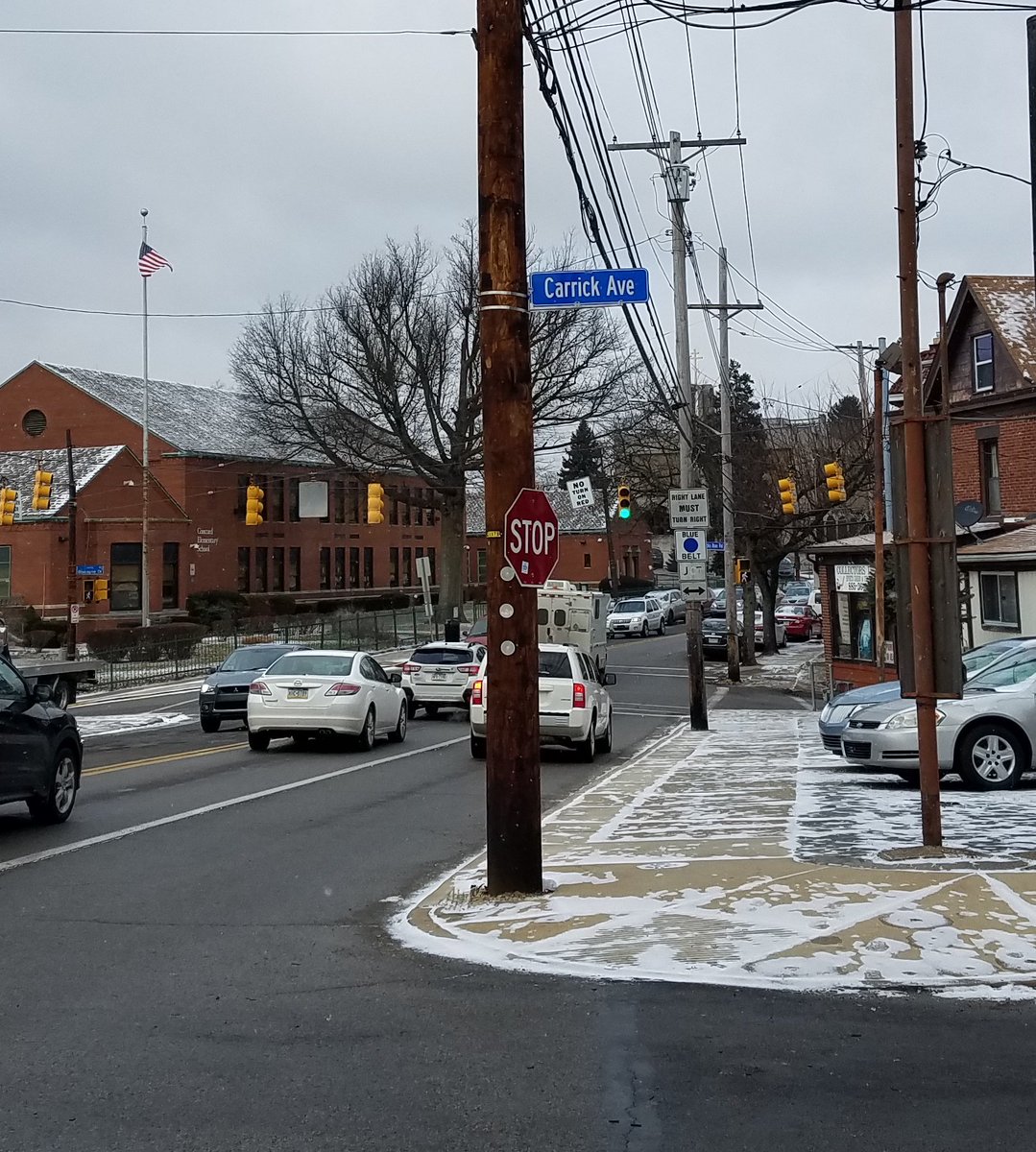 HEARCorp's tweet photo. Reported missing Jan. 4th, resolved on Jan. 9th. Shout out to @Pgh311 for their quick replacement of the Carrick Ave street sign. Thanks! https://t.co/Dv11Os0Vez
