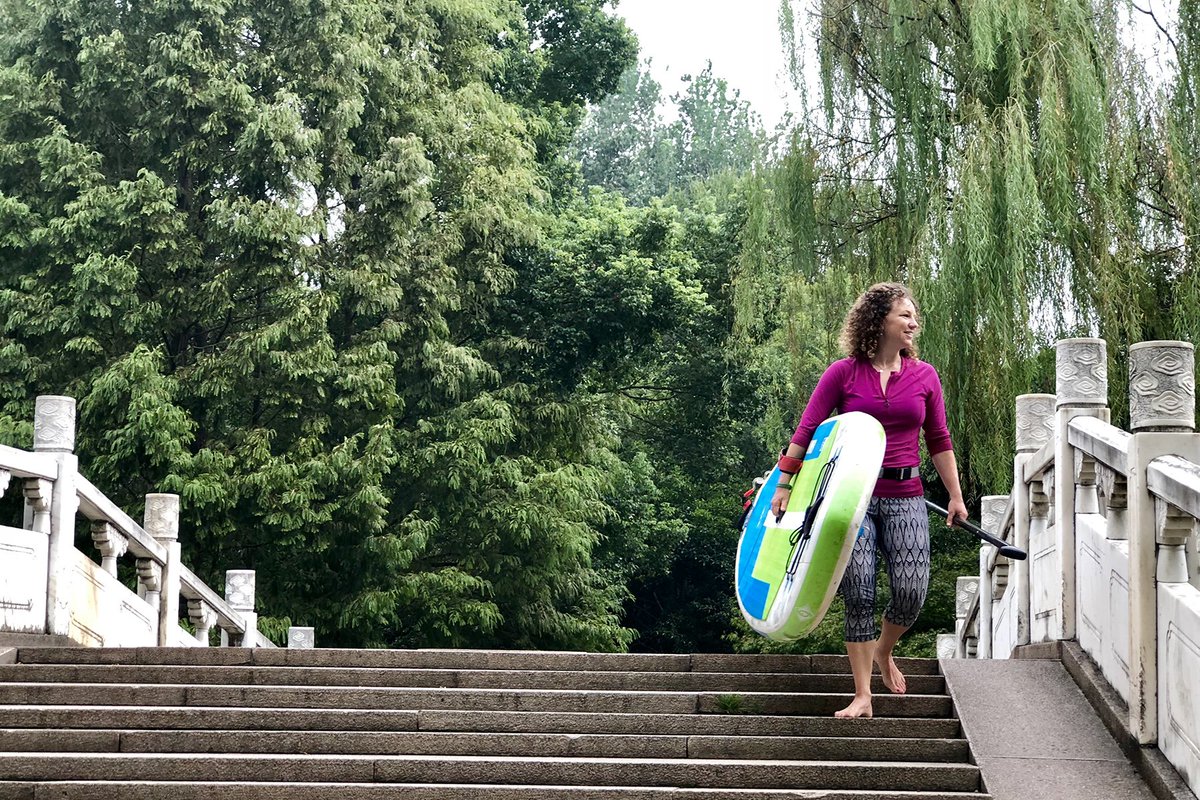 NEW BLOG: Team paddler, Anna Levesque, shares a few yoga poses over at our blog with stretches to relieve low back pain for after those long days on the water. Check it out: bit.ly/StretchingforP…