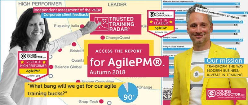 <a href="/CourseConductor/">Course Conductor</a> report reveals a massive 91% of AgilePM learners say AgilePM training will have a high or very high impact on their ability to do their job better. → ow.ly/WqMG30nb7dl #Agile