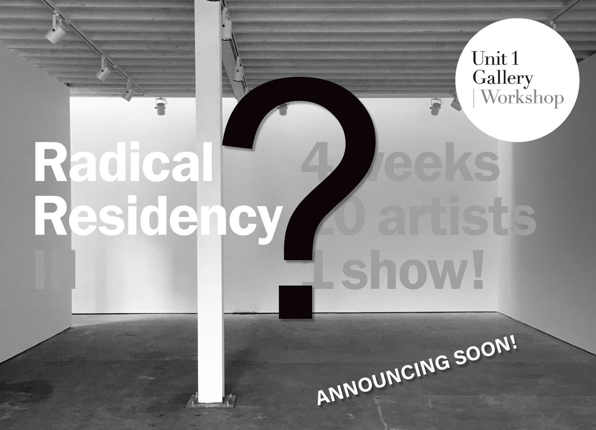 Unit1_Gallery's tweet photo. We are getting closer to announce the next Radical Residency. Also, we are excited to very soon share with you our next Solo Artist in Residence here at Unit 1 Gallery | Workshop. And a show is coming up!! So stay tuned!
#unit1galleryworkshop #artistresidency #radicalresidency https://t.co/SjjVwHdH2k