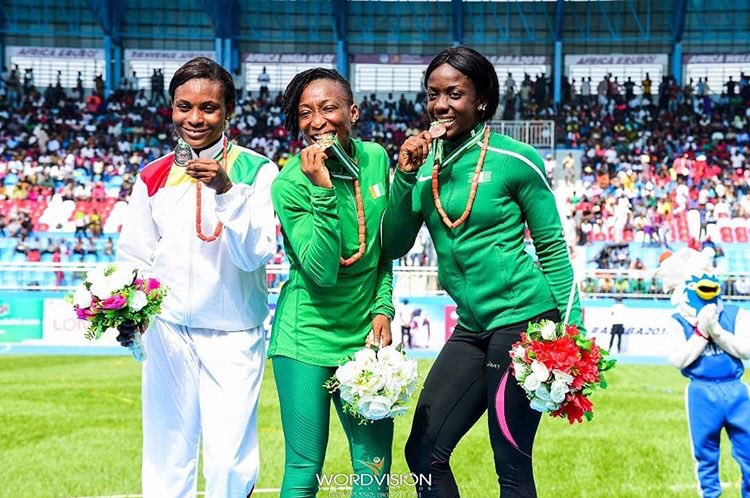 JoyUdoGabriel's tweet image. The taste of greatness - though sour at the beginning, it later comes with the sweetest aftertaste. #Asaba2018 #WonderWoman #StandUpForTheChamps #Athletics #FemalePower