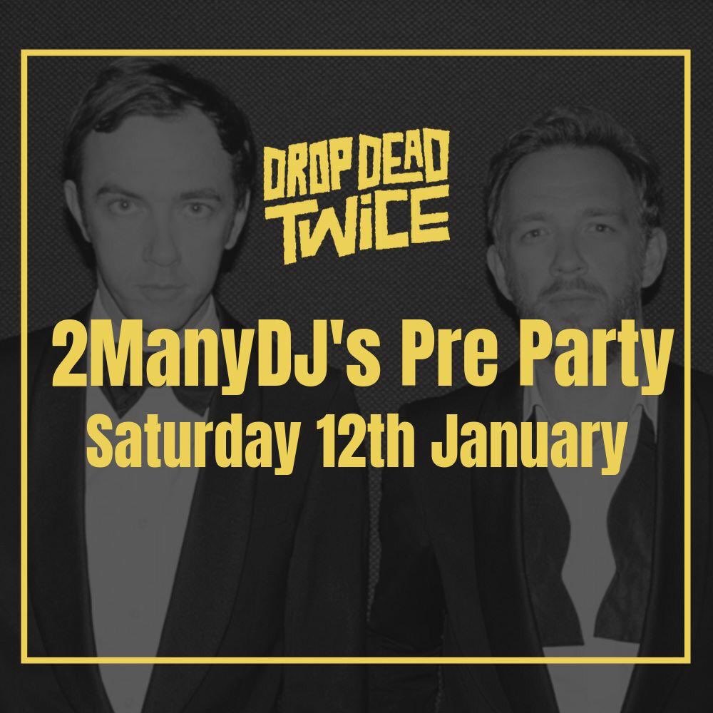 Heading to <a href="/2ManyDJs/">2manydjs</a> in the <a href="/Tivoli_Theatre/">Tivoli Theatre</a> on Saturday night? Ditch the 9 to 5, push the start button on your night and join us in a (pre) party in our house! Drink deals for all ticket holders and cracking tunes to get you in the mood! Your night starts with us!