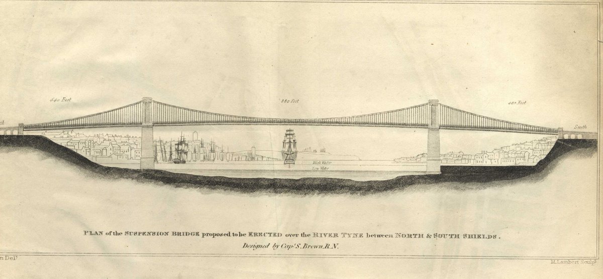 cfeglobal's tweet photo. Captain Samuel Brown R.N. was born on 10 Jan 1776. He pioneered use of chains on suspension bridges, his Union Chain Bridge celebrated 200 years in 2020. He used same technology to build Brighton Chain Pier. https://t.co/QWSpIPOmut - @ICELibrary