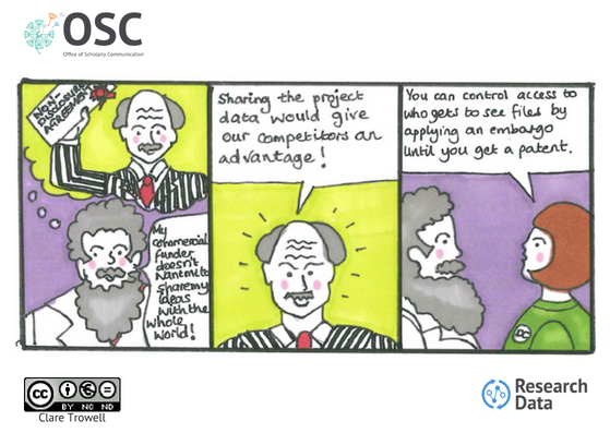 CamOpenData's tweet photo. In our latest (fabulously illustrated) blog for #UnlockingResearch, Clair Castle @chemlibcam describes how she and Marshall librarian @ClareTrowell designed cartoons to advocate for the Data Champions Programme. #DataChampCam https://t.co/10XEXrHevw https://t.co/k6TdgGU1lQ