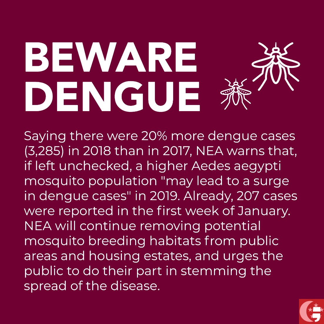 tldr_sg's tweet photo. Community effort needed to combat mozzie menace - #TLDRSG #TLDR #Singapore #Dengue #SG #SGNews #InstaSG #MySingapore #ThisIsSingapore #IGSG #SGIG #SingaporeInsiders #SingaporeInsta #SingaporeStyle #SingaporeCity #SGInsta #SGInstagram #SGLife #SGDaily https://t.co/6sE1Xg3HeX