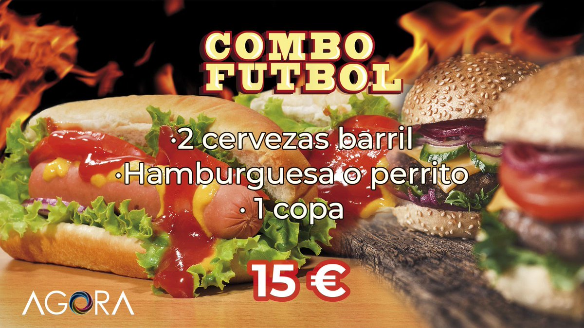 agorasanse's tweet photo. ¡No olvides pedir nuestro combo fútbol los días de partido! en #TerrazaSanse #AgoraSanse https://t.co/zjje3AAy16