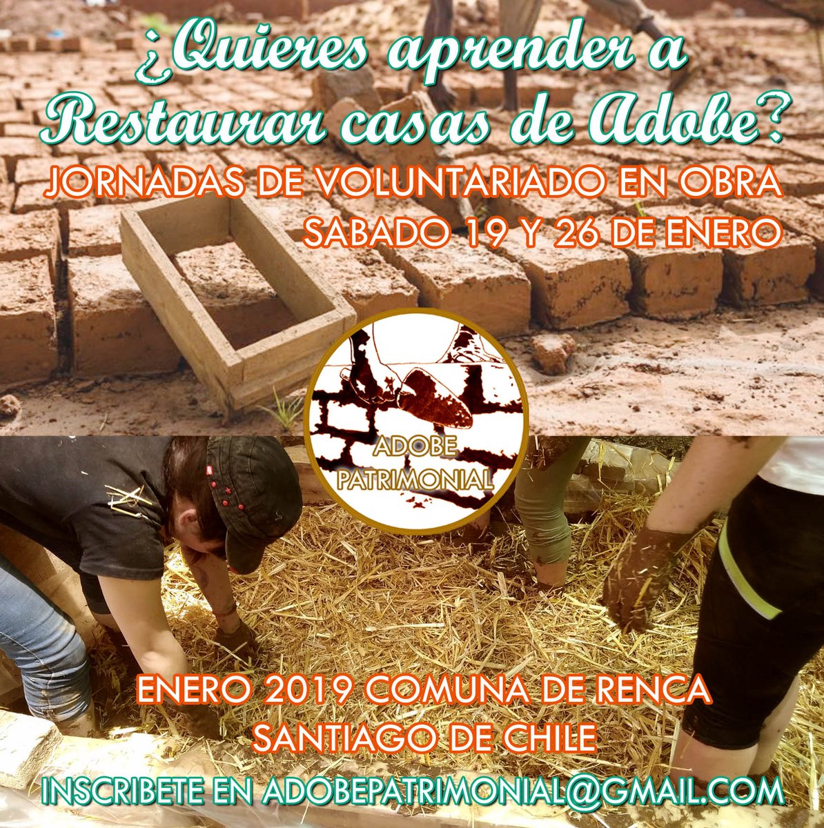 AdobeTierra's tweet photo. En el segundo taller del año nos vamos a Renca a iniciar un interesante proceso de rehabilitación estructural en casa de Adobe y además es un proyecto social de auto-construcción para recuperar espacios familiares dañados en el terremoto de 27F de 2010 #Restauracion #casadeadobe https://t.co/pHimgVS9XS