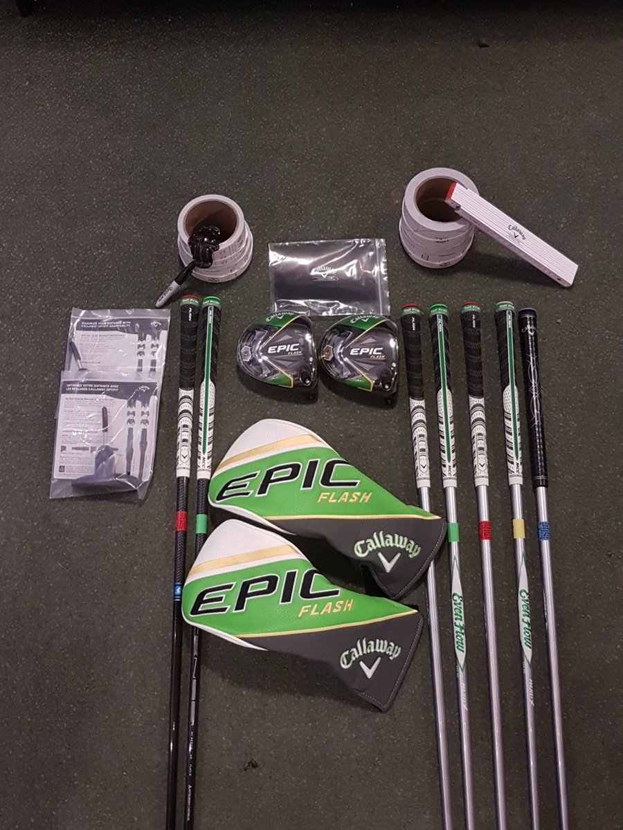 Iaindaviegolf's tweet photo. exciting delivery @golfatHGGC call in today and see the Epic flash driver for urself or call us to book a free custom fit on 0161 4837372 @JamesGolfPro https://t.co/RyTHFqrCHT
