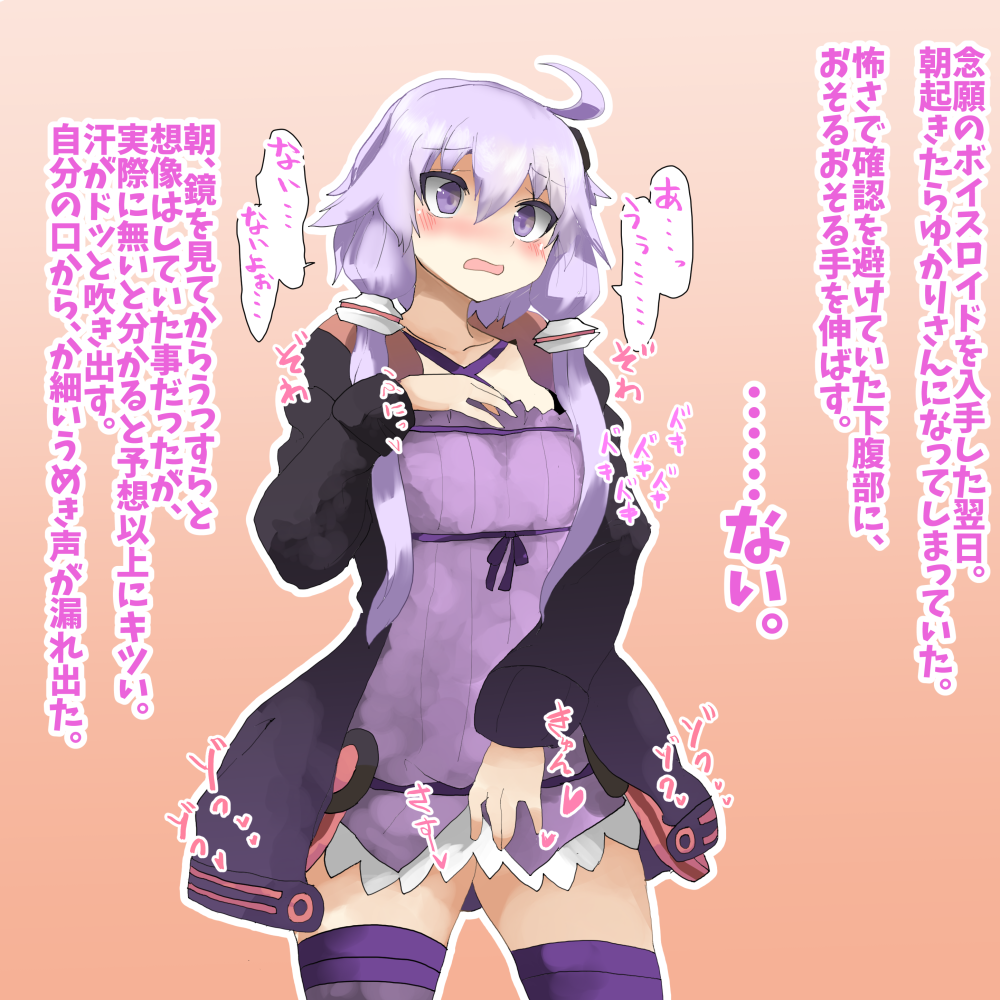 TSFボイスロイド その4 
結月ゆかりさんを購入した翌朝 結月ゆかりさんになってしまった人 