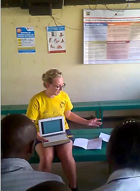 senlacstlrotary's tweet photo. Congratulations to Staff Nurse Nadia Jones who is part of the #Yellowmen team. Winner of @senlacrotary's Wendy Cocker Award for Endeavour. Nadia set up a Knickers Project to improve local girl's hygiene and fundraised for m/bike to help local nurse visit more and remoter patients https://t.co/Eduq1Ve4TN