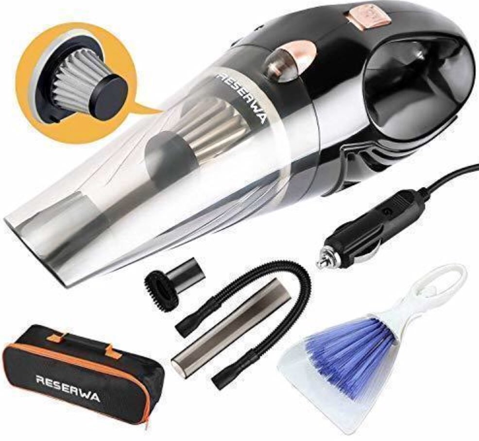 The_ReviewMan's tweet photo. Small portable vacuums are perfect for the car or small areas where large vacuums can’t go or it’s hard to get a plug to or from. Here’s one from https://t.co/crZNQcZBZJ https://t.co/hBWNOyppB0