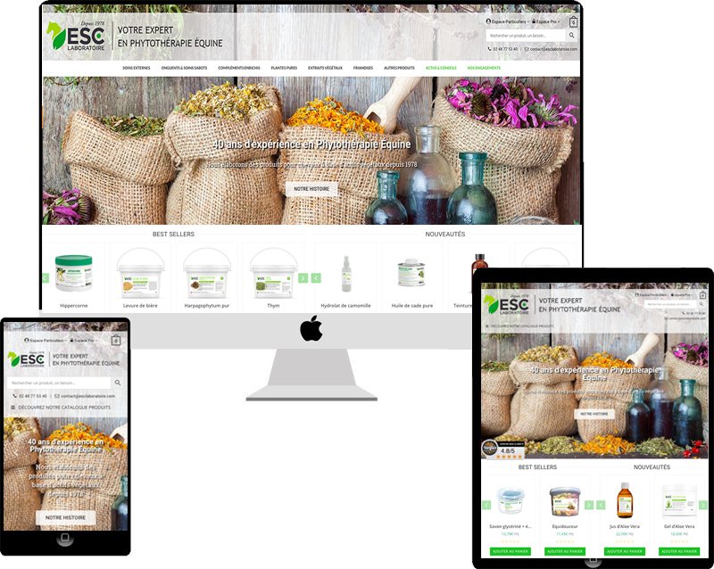 Web18_Paris's tweet photo. #Ecommerce #WooCommerce #Web18 dernière création de Web18 : site Ecommerce de ESC LABORATOIRE Expert en Phytothérapie Équine : https://t.co/QF8Q0wWfdX  Espace particuliers / Pros / prix différents / Franco de port particuliers / Pros / Livraison 24/48h00 / Point Relais / sur RDV https://t.co/gyn16FQ3Ts