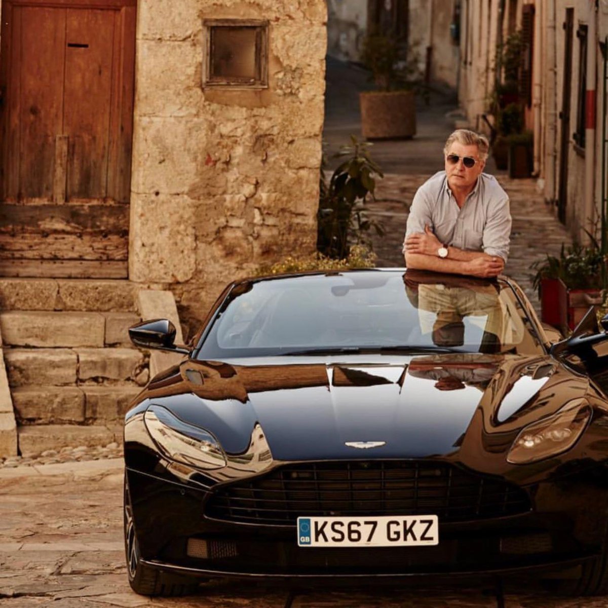 HackettLondon's tweet photo. #TBT to our founder Jeremy Hackett in the French Riviera last year with @astonmartin. #Hackett #AstonMartin #FrenchRiviera #JeremyHackett https://t.co/IySEPnqCiq