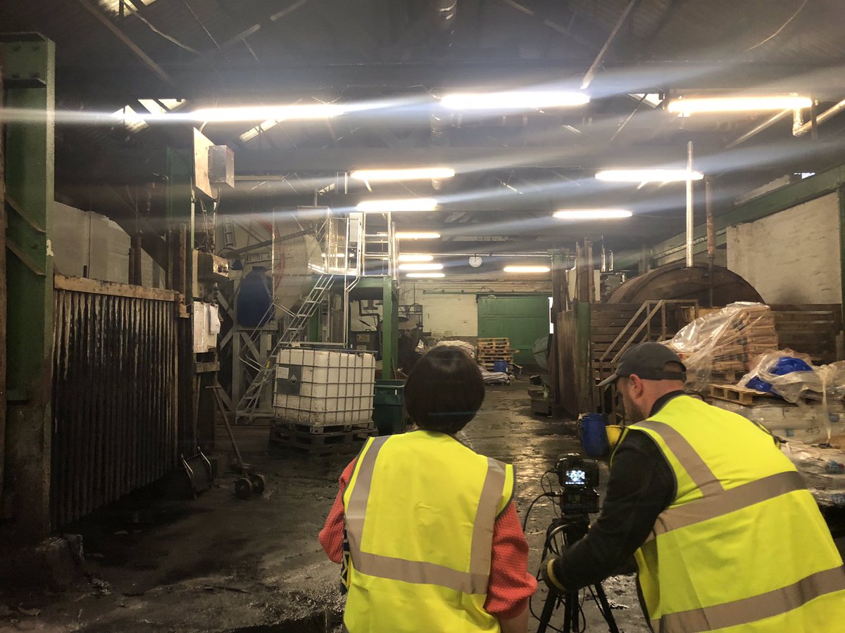 rc_bradyleather's tweet photo. So today the film crew discover part of the process that creates the lovely leather goods in @VADundee @V_and_A gift shops #madeinscotland hard to imagine from these images! https://t.co/FYzWZqh8qd