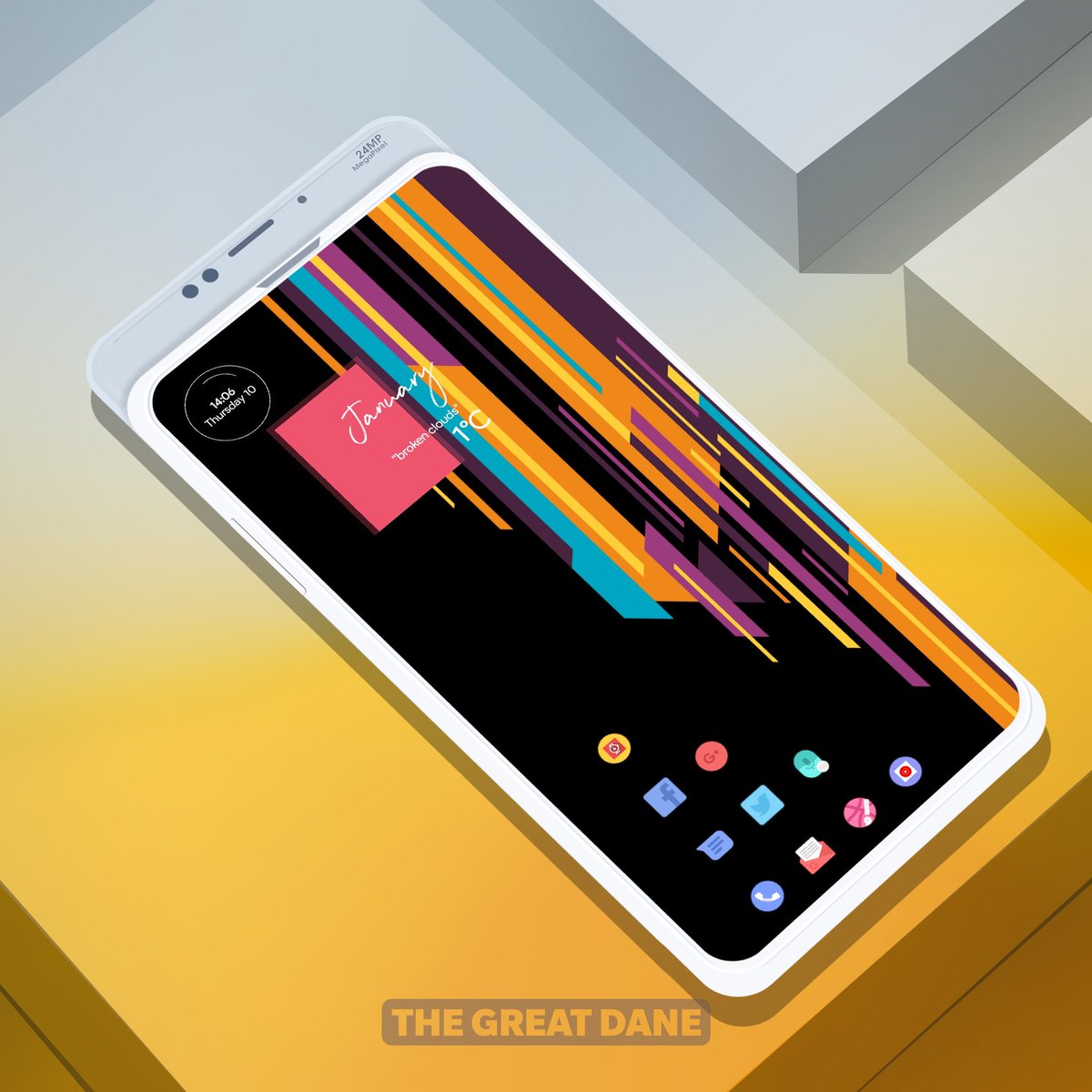thgr34td4n3's tweet photo. #AmoledWall and #AfterGlow
Competition, here's my contribution, see more @BinodRay0
#homescreen
#OnePlus6T
#Magickwgt
✓ Widget @ChrisJ4ck
✓ Wall @BinodRay0
✓ Icon Pack @starkdesigns18
✓ Hishoot Template @pin_069 https://t.co/68MasfoCDQ