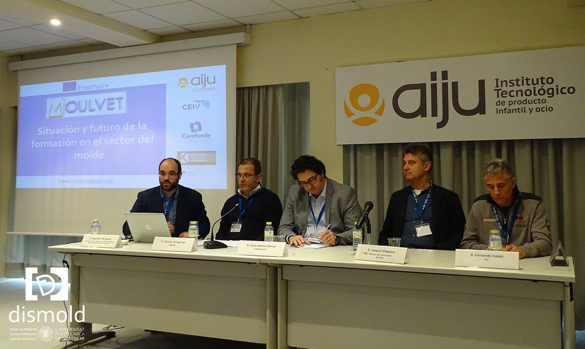 dismoldUPV's tweet image. Así fue la #jornada sobre la situación y futuro de la #formación en el #sector del #molde, en @AIJU_Tecnologi con la colaboración de @IESLaFoiaIbi @clustervalle @Dides_Design @ClusterValle @moulvet @ITC_Packaging @Jimten_Company @UPVCampusAlcoy @djuarezupv bit.ly/formación-sect…