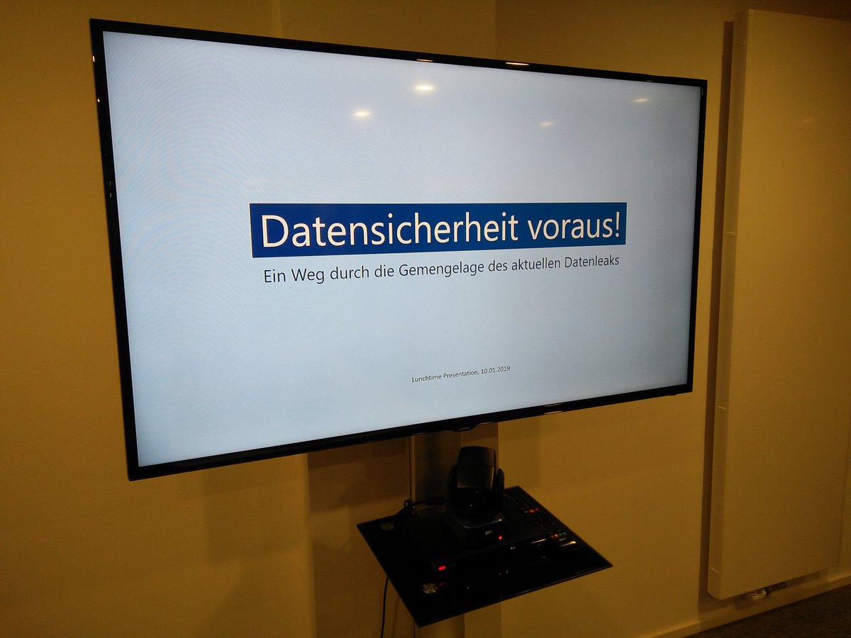 OneBitAhead's tweet image. Beginning 2019 with a Lunchtime Presentation at Harbour Workspace. We talk about Data Security, inspired by the latest Data Leakage in Germany #HappyNewYear #Datenleak #Datendiebstahl