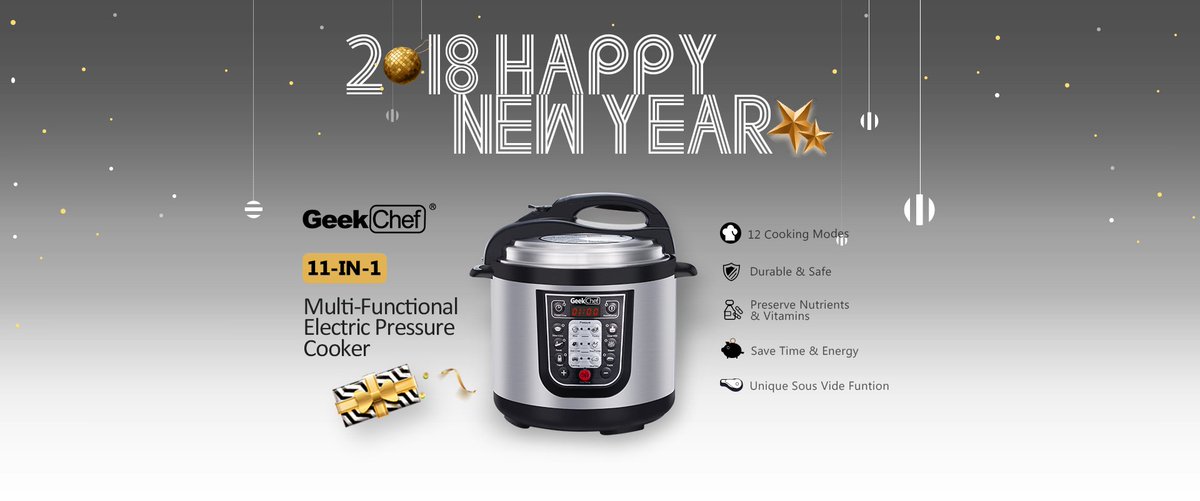 Want to save some time cooking? #Geekchef has you covered with our 11-1 pressure cooker, fit to meet all your needs and then some. Head over to our website and get yours today! geekappliances.com