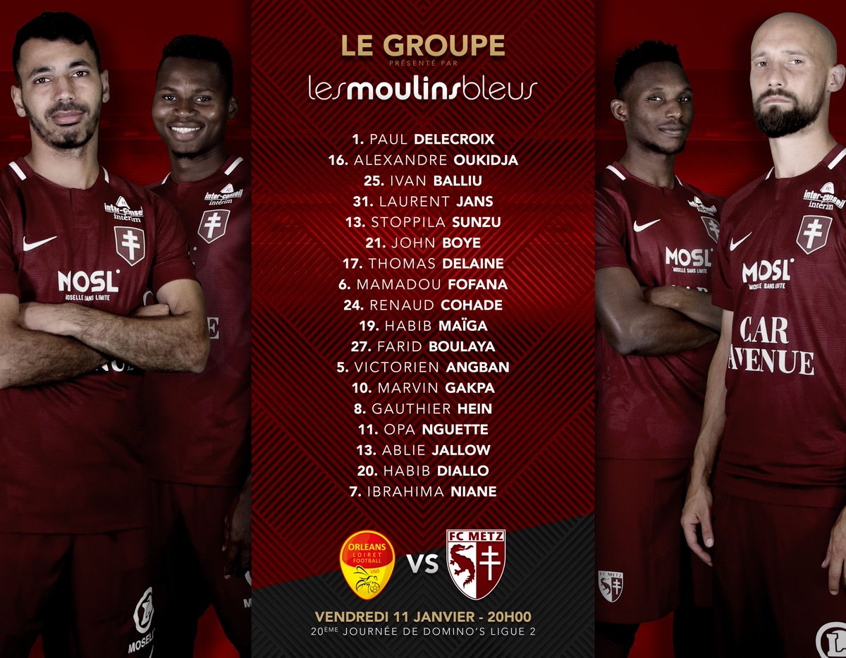 20ème journée   US Orléans (11ème) - FC Metz (1er)   (0-1) Dwj_YGQXQAAd7QW