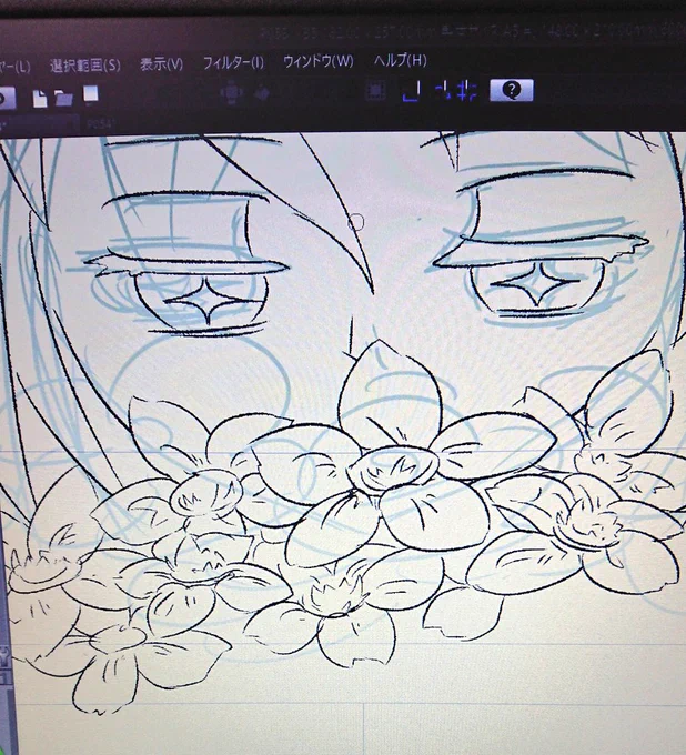 お花ちゃん描くのメンドクサス 