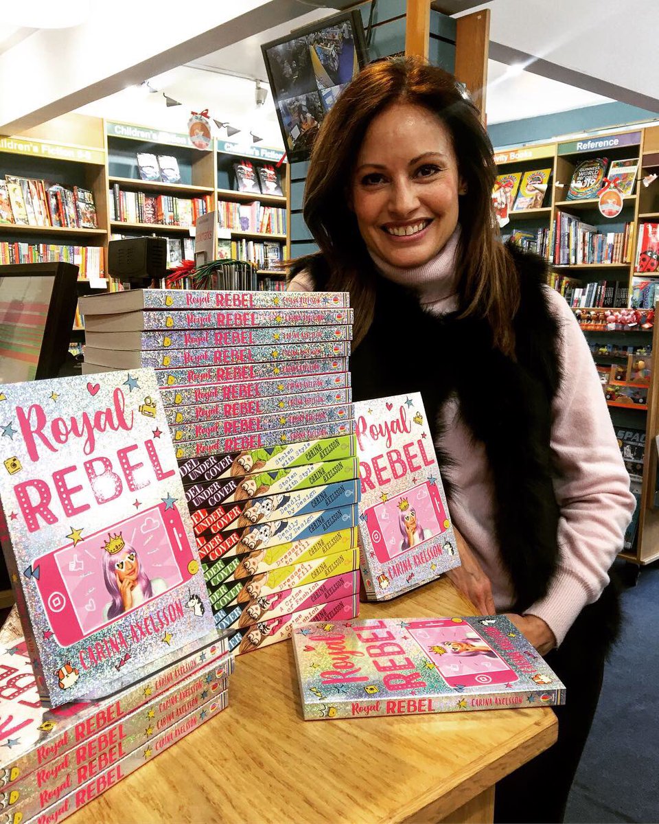 kewbookshop's tweet photo. @CarinaAuthor dropped in to sign copies of her latest book #RoyalRebel - A double life or double trouble, Crown Princess Lily of Waldenburg has some navigating to do! We also have signed copies of #ModelUnderCover hurry, they won’t last. Thank u Kat@Usborne
#indies #kewbookshop https://t.co/6dOmNGYtCn