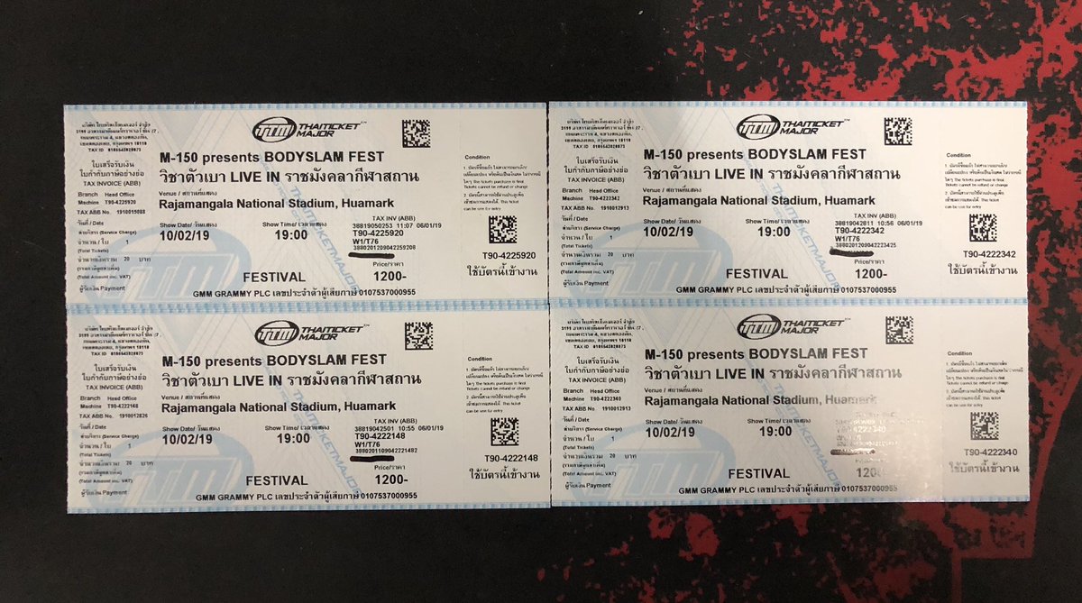 Nate10111991's tweet photo. ได้มาแล้ว #BODYSLAMFEST #bodyslamfest https://t.co/00TxrqsCgj